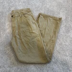 Carhartt Women's Khaki Tan Workpant Cargo Pants Bootcut‎ Size 16